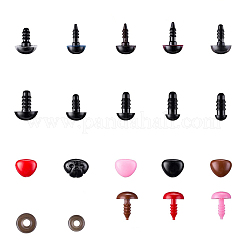 Craft Plastic Doll Eyes & Nose Set&nbsp;DOLL-PW0001-434A