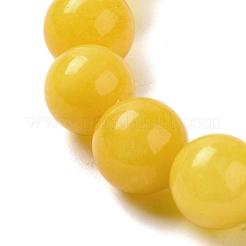 12.5mm Round Dyed 12.5mm Round Natural White Jade Imitation Beeswax Braided Bead Bracelets for Women Men&nbsp;BJEW-C060-01A