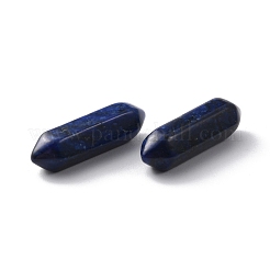 天然ラピスラズリファセット  二重終端点  穴なし/ドリルなし  染め  31.5x9x8mm&nbsp;FIND-WH0155-040O