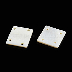 Natural Freshwater Shell Buttons&nbsp;SHEL-N032-215