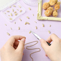 30Pcs 3 Styles Brass Cord End&nbsp;FIND-CJ0004-61
