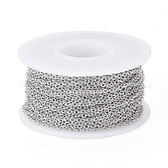 Tarnish Resistant 304 Stainless Steel Cable Chains&nbsp;CHS-H009-25P-A