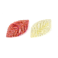 Transparent Acrylic Leaf Pendants&nbsp;TACR-T031-01M