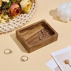 木製サービングトレイ  長方形の食品トレイ  キャメル  100x75x25mm  内径：88x63mm&nbsp;AJEW-WH0695-024B