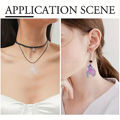 6Pcs 201 Stainless Steel Pendants&nbsp;STAS-YW0003-13B