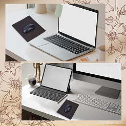 牛革マウスパッド  長方形  ココナッツブラウン  260x210x1.5mm&nbsp;OFST-WH20001-12B