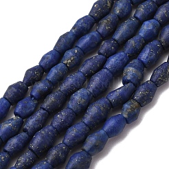 天然石ラピスラズリビーズ連売り  双円錐形  4.5~6x3~4.5mm  穴：0.8mm  約76~80個/連  14.57~15.16''（37~38.5センチメートル）&nbsp;G-F808-J01-01