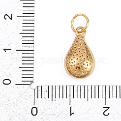 304ステンレスペンダント  ゴールドカラー  アボカドの魅力  16x9x5mm  穴：5mm&nbsp;STAS-K304-18B-G