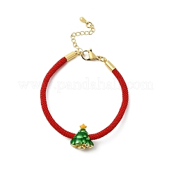 Christmas Nylon Cord Bracelets&nbsp;BJEW-L715-02G-03