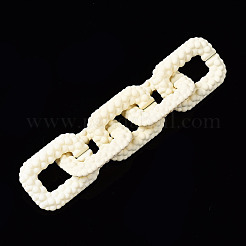 Spray Painted CCB Plastic Linking Rings&nbsp;CCB-Q091-009F
