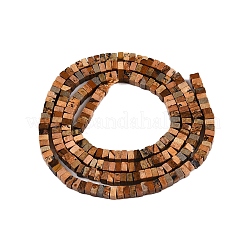 Natural Picture Jasper Beads Strands&nbsp;G-N342-74