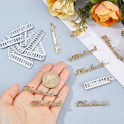 16 Sets Alloy Handmade Label Tags&nbsp;FIND-FH0017-81G