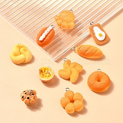 20Pcs 10 Styles Opaque Resin Imitation Food Pendants&nbsp;RESI-YW0001-69