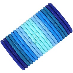 Polymer Clay Heishi Surfer Stretch Bracelets Set&nbsp;BJEW-SW00128