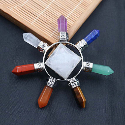 Chakra Natural & Synthetic Mixed Stone Jewelry Decorations&nbsp;DJEW-WH0005-01