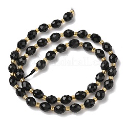 Natural Black Onyx Beads Strands&nbsp;G-F809-A23-01