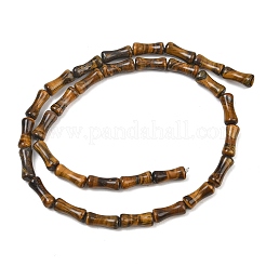 天然石タイガーアイビーズ連売り  竹の共同  12x5mm  穴：1.2mm  約37個/連  14.96''（38センチメートル）&nbsp;GG-CBAEB22-A06-01