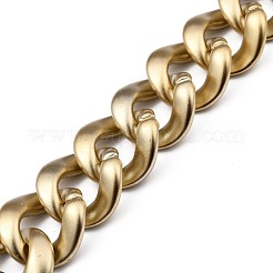Handmade Spray Painted CCB Plastic Curb Chains&nbsp;AJEW-JB00737