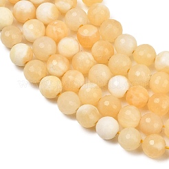 Natural Yellow Jade Beads Strands&nbsp;GG-NH0014-C02-6mm