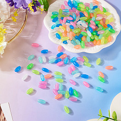 500Pcs Luminous Transparent Acrylic Beads&nbsp;MACR-TA0002-57A