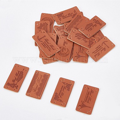 PU Leather Labels&nbsp;DIY-FG0001-32-1