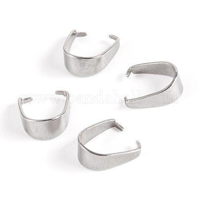 Non-Tarnish 304 Stainless Steel Snap on Bails&nbsp;STAS-P214-08P-01-1