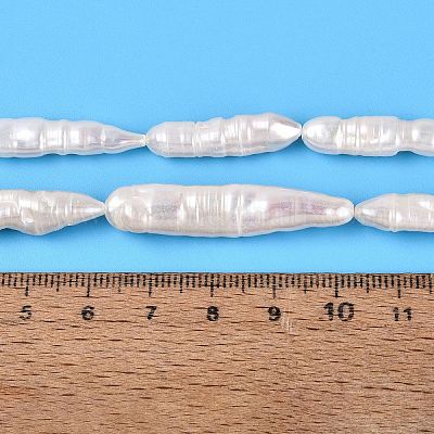 天然バロックスティックパール、ケシパールビーズ連売り 養殖淡水
