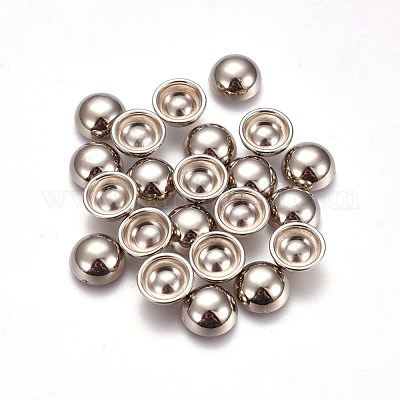 Ccbプラスチックリベット  半円  プラチナ  12x5mm  内径：10mm&nbsp;CCB-J036-06P-1