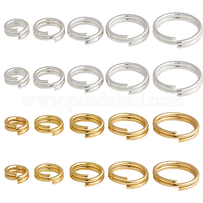 100Pcs Brass Split Rings&nbsp;FIND-HY0005-04A-1