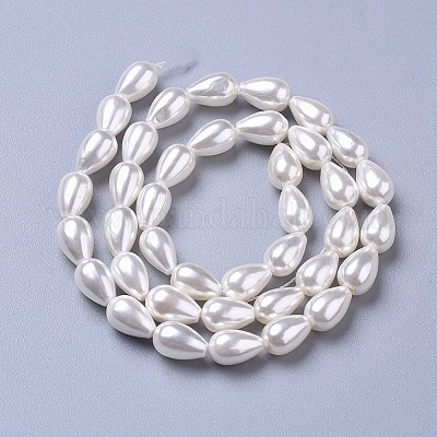 Polished Shell Pearl Beads Strands&nbsp;X-BSHE-L042-A02-1