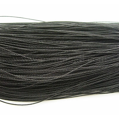 メタリック糸  刺しゅう糸  染め  ブラック  0.8mm&nbsp;X-AS011Y-1