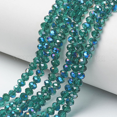 Electroplate Glass Beads Strands&nbsp;EGLA-A034-T6mm-I15-1