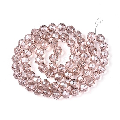 Electroplate Glass Beads Strands&nbsp;EGLA-Q129-01A-1