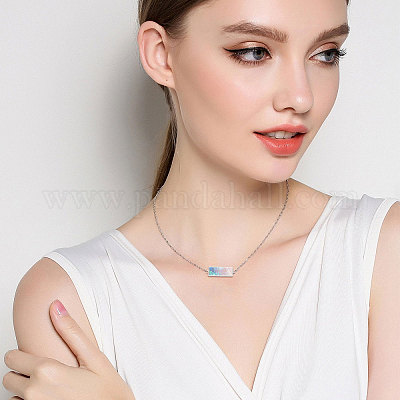 10個 2スタイル 304ステンレススチールローロチェーンネックレス