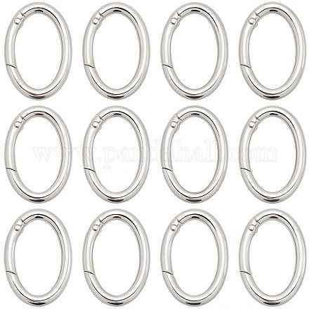 Spring Gates D Rings Wholesale 20Pcs Alloy Spring Gate Rings - Pandahall.com