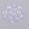 Silicone Ear Nuts, Bullet Clutch Earring Backs with Pad, for Stablizing Heavy Post Earrings, Clear, 6x9mm, Hole: 0.7mm, about 416pcs/50g