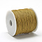 Polyester Threads, Chinese Knotting Cord, Dark Goldenrod, 0.8mm, about 131.23~142.16 yards(120~130m)/roll