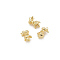 Brass Pendant, Real 18K Gold Plated, Donkey, 14x13mm