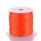 Nylon Satin Rattail Cord, for Bracelet Jewelry Making Chinese Knot Macrame Craft, Orange Red, 1.5mm, about 49.21 yards(45m)/roll