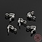 Sterling Silver Bead Tips, Silver, 2mm, hole: 1mm