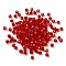 Transparent Glass Beads, Faceted, Bicone, FireBrick, 3.5x3.5x3mm, Hole: 0.8mm, 720pcs/bag.
