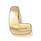 Brass Beads, Long-Lasting Plated, Rack Plating, Lead Free & Cadmium Free, Real 18K Gold Plated, Letter L, 20.5x15.5x7mm, Hole: 18x4mm