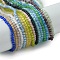 Cat Eye Beads Strands, Round, Mixed Color, 2mm, Hole: 0.5mm, about 192pcs/strand, 15.75''(40cm)
