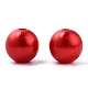 Spray Painted ABS Plastic Imitation Pearl Beads&nbsp;OACR-T015-05B-13-2