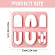 腹筋クッキーカッター  アーチ  ピンク  100x100mm&nbsp;BAKE-YW0001-004-6