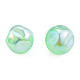 Electroplate Rainbow Iridescent Plating Acrylic Beads&nbsp;TACR-T025-002A-4