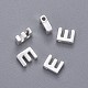 真鍮製チャーム  文字L  文字.e  5x4.5x2mm  穴：1mm&nbsp;KK-P081-E-S-1