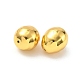 電着シェルパールビーズ  イースターエッグ  ゴールド  15~16x13~14mm  穴：1~1.2mm&nbsp;BSHE-G023-01C-3