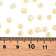 ガラスシードビーズ  セイロン  ラウンド  レモンシフォン  6/0  4mm  穴：1.5mm  約4500個/ポンド&nbsp;SEED-A011-4mm-142-4