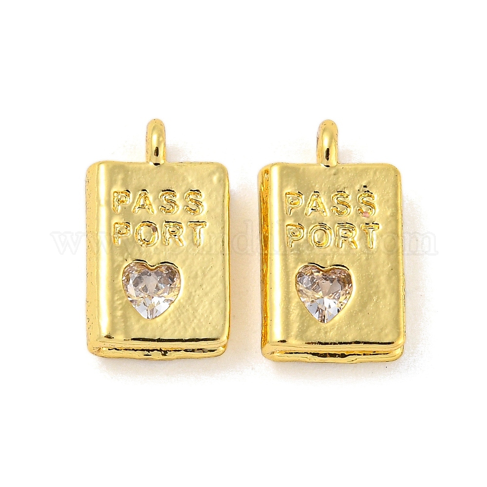 Wholesale Real 18K Gold Plated Rack Plating Brass Micro Pave Cubic ...